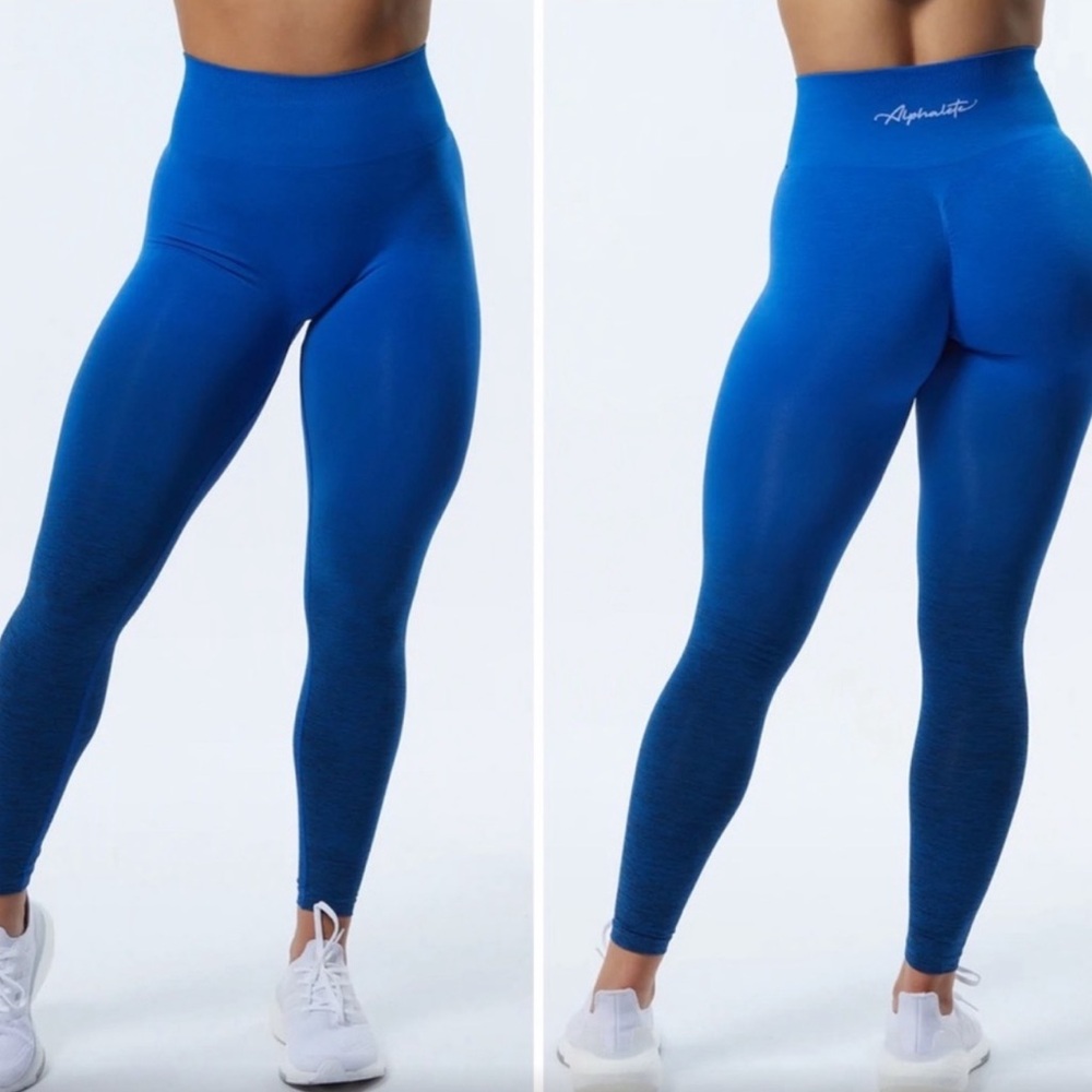 Alphalete Amplify blue ombré leggings